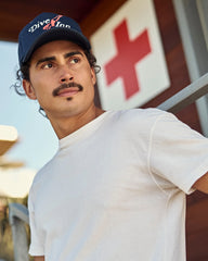 Dive Inn Foam Trucker Hat in Navy