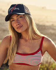 Dive Inn Foam Trucker Hat in Navy