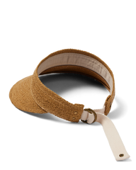 Perla Packable Visor in Tan